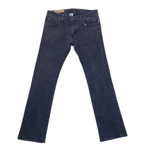 Y2K Vans Slim Straight Men's Jeans Low Rise Black Denim 30x30 Skater '09